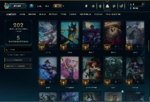 Bronze 3 com 80 Champs e 28 Skins - League of Legends LOL