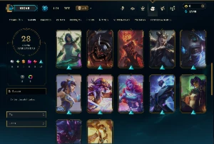 Bronze 3 com 80 Champs e 28 Skins - League of Legends LOL