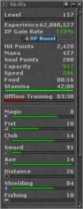 EK 157 RP 133 + ALGUNS (25 DIAS DE PREMIUM) - Tibia