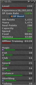 EK 157 RP 133 + ALGUNS (25 DIAS DE PREMIUM) - Tibia