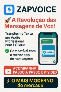 Automatize Áudios com Pessoalidade e humanização - ZAPVOICE - Others