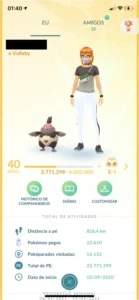 conta pokemon go lvl 40 time instict - Pokémon