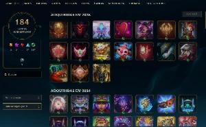 Vendo conta de lol 180 skins +++ - League of Legends