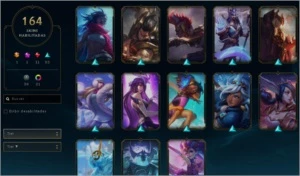 Conta com 164 skins, sendo 11 lendarias, as melhores - League of Legends LOL