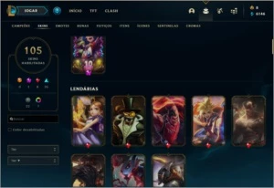 Conta LOL 105 Skins - League of Legends