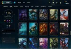 Conta LOL 105 Skins - League of Legends