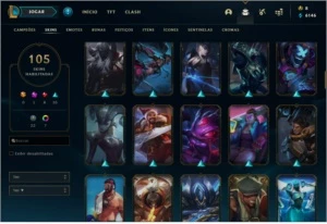Conta LOL 105 Skins - League of Legends