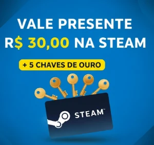VALE presente Steam + 5 keys ouro - Gift Cards