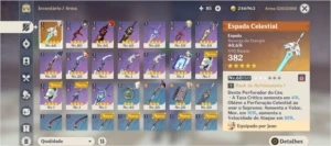 GENSHIN IMPACT ACCOUNT AR 40 4 5 STARS