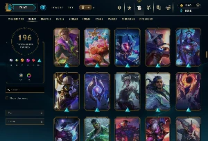 Conta Lol Lvl 415|196 Skins Com 1440 Rp 152K De Essencia - League of Legends