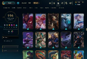 Conta Lol Lvl 415|196 Skins Com 1440 Rp 152K De Essencia - League of Legends