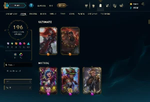 Conta Lol Lvl 415|196 Skins Com 1440 Rp 152K De Essencia