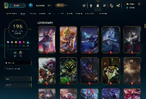 Conta Lol Lvl 415|196 Skins Com 1440 Rp 152K De Essencia - League of Legends