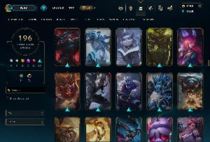 Conta Lol Lvl 415|196 Skins Com 1440 Rp 152K De Essencia - League of Legends