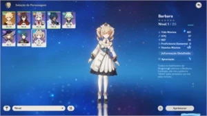 GENSHIN IMPACT - PERSONAGENS E ARMAS 4 ESTRELAS