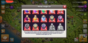 Clash Of Clans Cv 12, 90% Full, Com Skins E Level 140