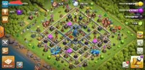 Clash Of Clans Cv 12, 90% Full, Com Skins E Level 140