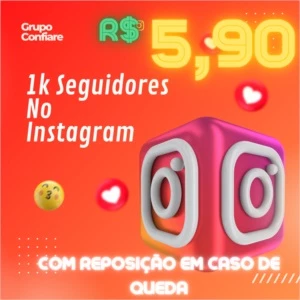[PROMOÇÃO] 1000 SEGUIDORE INSTAGRAM - 5,90 - O MAIS BARATO - Redes Sociais