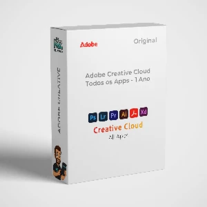 Adobe Creative Cloud Original - Todos os Apps - 12 Meses