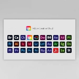 Adobe Creative Cloud Original - Todos os Apps - 12 Meses - Softwares e Licenças