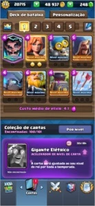CONTA CLASH ROYALE EXP 13 - 19 CARTAS FULL