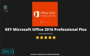 [original] KEY Microsoft Office 2016 Professional Plus - Softwares e Licenças