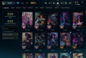 Unranked com 155 Champs e 223 Skins ( Sup / ADC / JG ) - League of Legends LOL