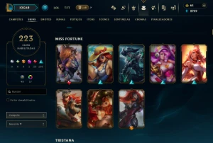 Unranked com 155 Champs e 223 Skins ( Sup / ADC / JG ) - League of Legends LOL