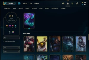 Conta ouro 2 com 122 champs e 81 skins ( MAIN JG ) - League of Legends LOL