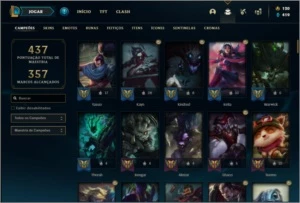 Conta ouro 2 com 122 champs e 81 skins ( MAIN JG ) - League of Legends LOL