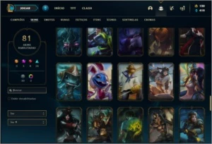 Conta ouro 2 com 122 champs e 81 skins ( MAIN JG ) - League of Legends LOL