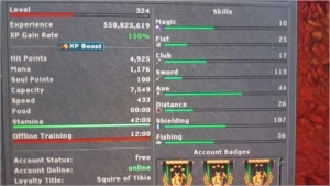 EK level 324 CELEBRA - Tibia