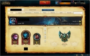 Conta Platina 3 - 99 Champs - 61 Skins - Borda Gold - League of Legends LOL