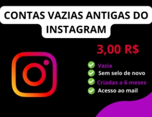 Contas vazias do instagram antigas - Redes Sociais