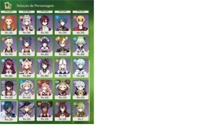 AR 59 com 45 personagens e 13 armas 5* e 91 tiros - Genshin Impact