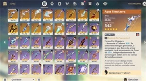 AR 59 com 45 personagens e 13 armas 5* e 91 tiros - Genshin Impact