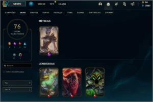 conta riven prestigio lol platina 4 - League of Legends