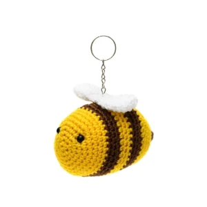 Chaveiro abelhinha em amigurumi - Artesanato e Personalizados