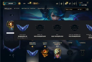 Conta Diamante 3 com 25 campeões e 7 skins