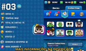 PROMOÇÃO!! - Contas Clash Royale Com Imagens