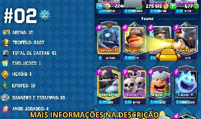 PROMOÇÃO!! - Contas Clash Royale Com Imagens