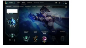 V>CONTA LOL>104SKINS (RAMMUS REI)>PLATINA 3>R$250> - League of Legends