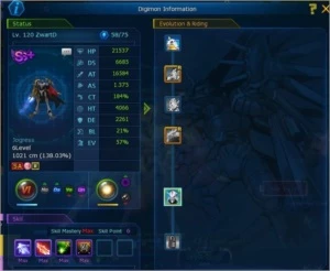 Conta dmo AOX - Digimon Masters Online