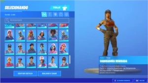 CONTA FORTNITE RENEGADE RAIDER 50+ SKINS E MUITO MAIS