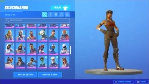 CONTA FORTNITE RENEGADE RAIDER 50+ SKINS E MUITO MAIS