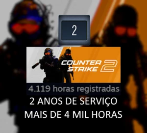 Conta CS2 Com 4.000 Mil Horas - Counter Strike