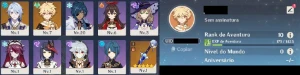 Conta reroll com Ayato + Maremoto - Genshin Impact