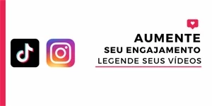 Legendagem de vídeos para tiktok/reels - Redes Sociais