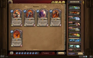 Conta de Hearthstone com muitas lendárias - Blizzard