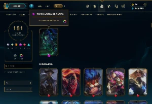 Conta com 181 skins com a Riven emissaria da luz croma verme - League of Legends LOL